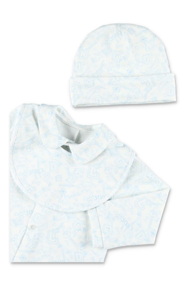 KIDS Golden Goose Baby Cotton Gift Set - Off White/Baby Blue