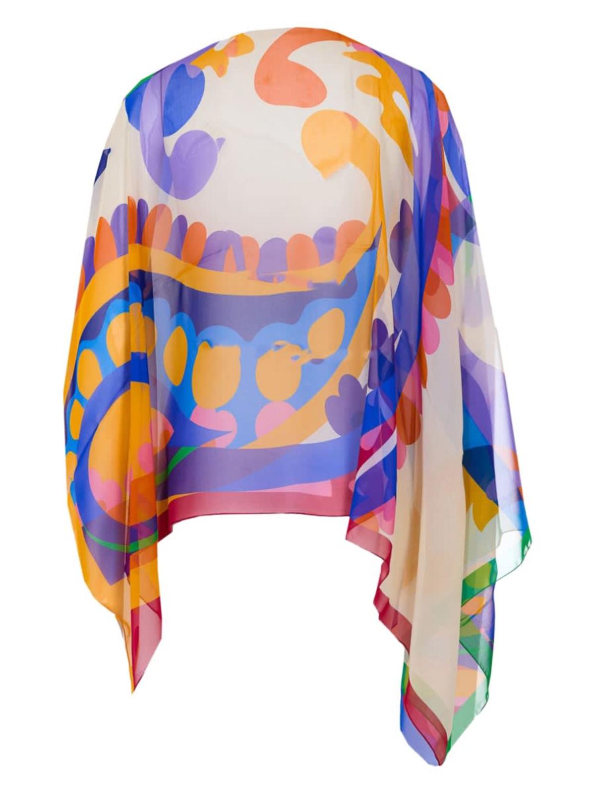 Etro Asymmetrical Paisley Print Poncho - Image 2 of 2