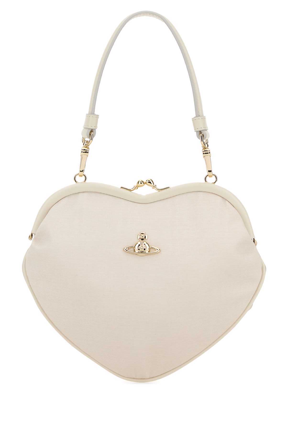 Vivienne Westwood Belle Heart Frame Handbag - Cream - Image 1 of 2