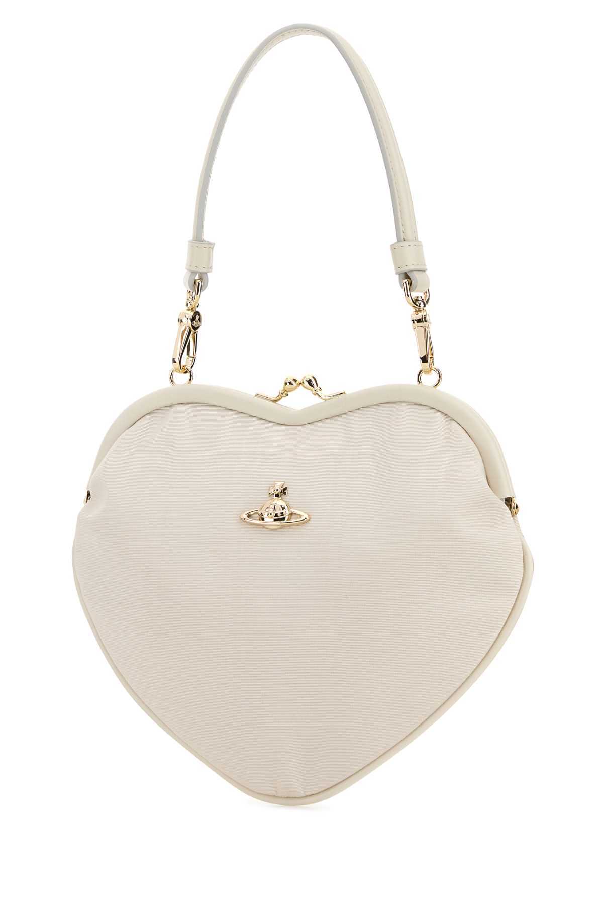 Vivienne Westwood Belle Heart Frame Handbag - Cream - Image 2 of 2