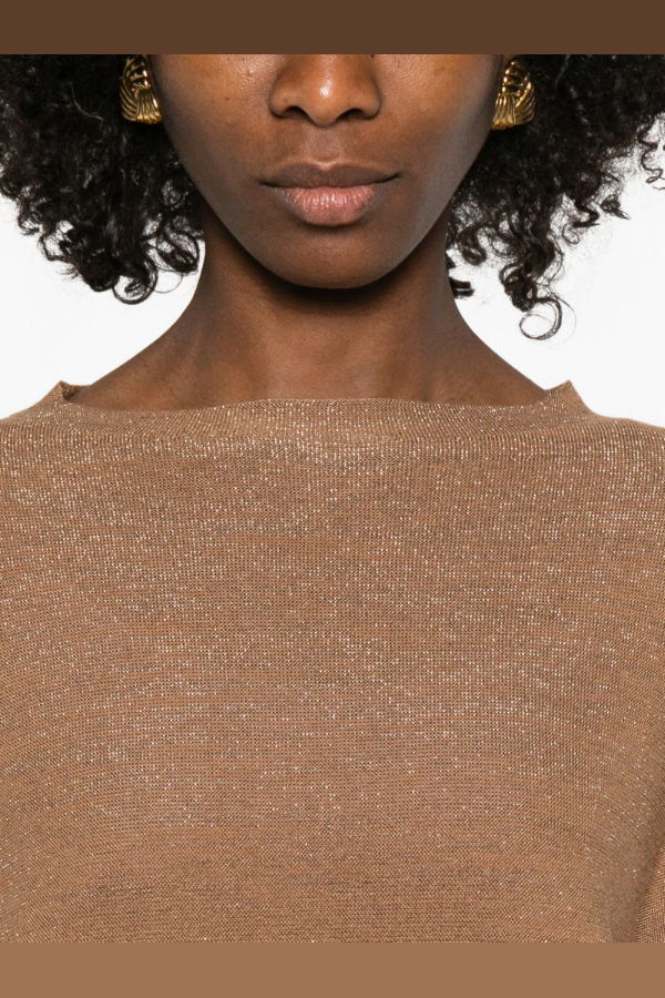 Fabiana Filippi Wool And Cotton Sweater - Brown