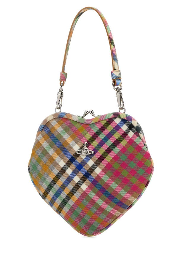 Vivienne Westwood Embroidered Fabric Belle Heart Frame Handbag - Multi