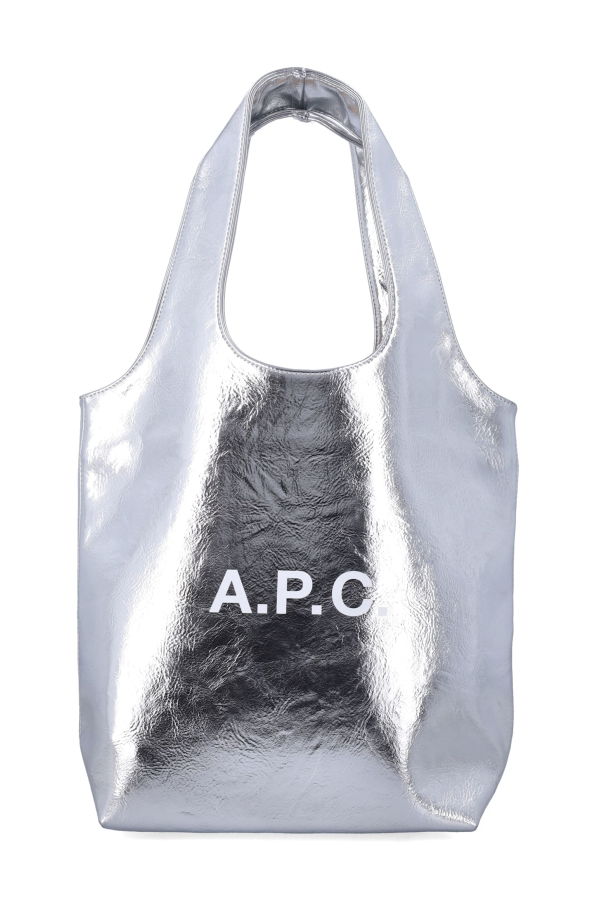 A.P.C. Ninon Metallised Small Tote - Silver