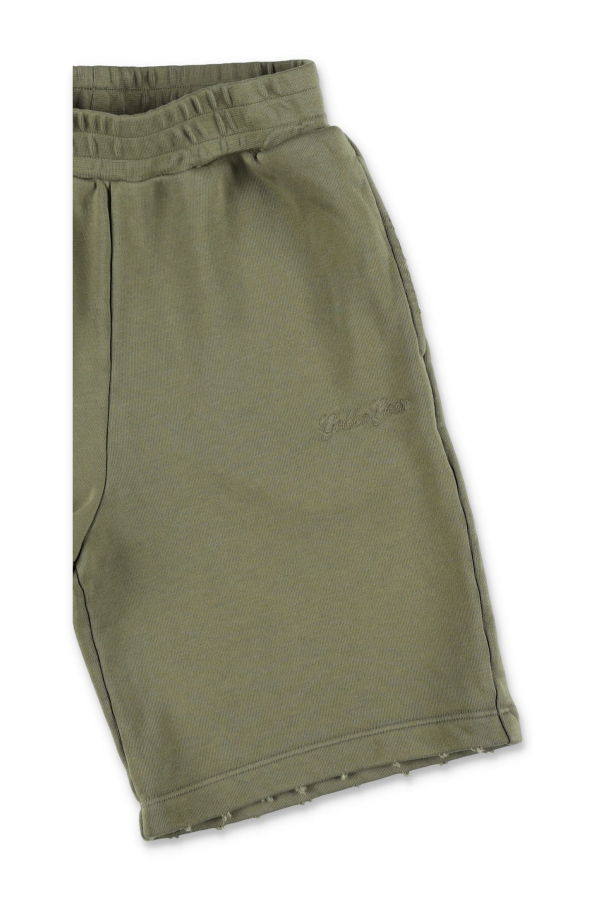 KIDS Golden Goose Distressed Sweatshorts - Dusty Olive