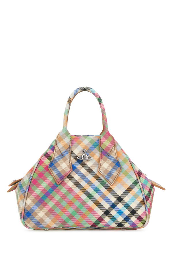 Vivienne Westwood Printed Canvas Small Yasmine Handbag - Heatherplaid