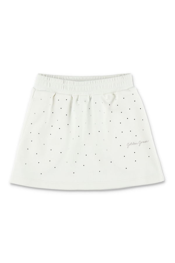 KIDS Golden Goose Rhinestone Sweatskirt - Heritage White