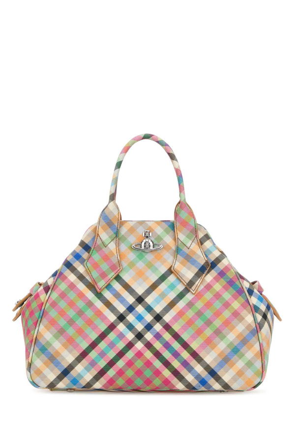 Vivienne Westwood Printed Canvas Medium Yasmine Handbag - Heather Plaid