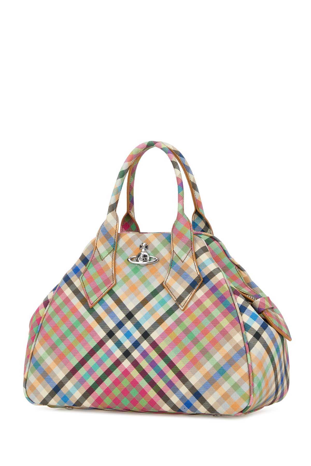 Vivienne Westwood Printed Canvas Medium Yasmine Handbag - Heather Plaid - Image 2 of 2