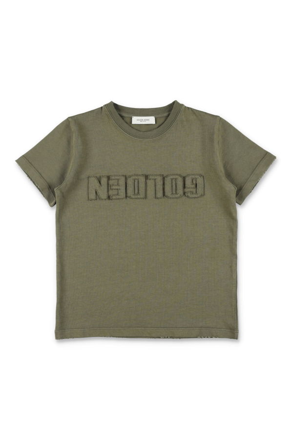 KIDS Golden Goose Logo T-Shirt - Dusty Olive