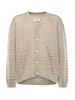 MM6 Maison Margiela Cotton Cardigan Sweater - Dune - Thumbnail 1