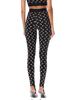 MARINE SERRE All-Over Moon Print Leggings - Black/Moon Tan - Thumbnail 2