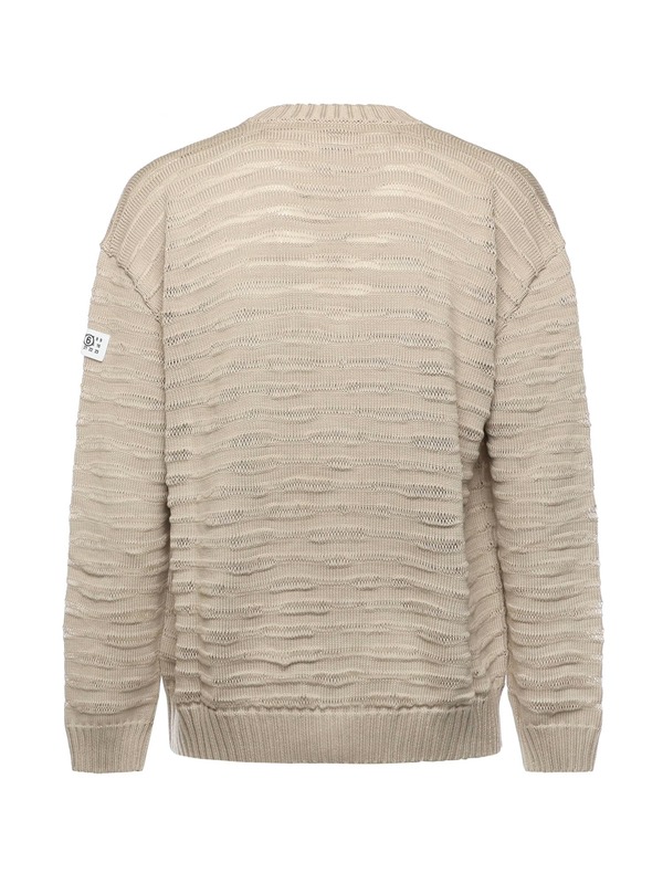 MM6 Maison Margiela Cotton Cardigan Sweater - Dune