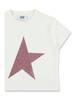 KIDS Golden Goose Glitter Star Cotton T-Shirt - Heritage White - Thumbnail 2