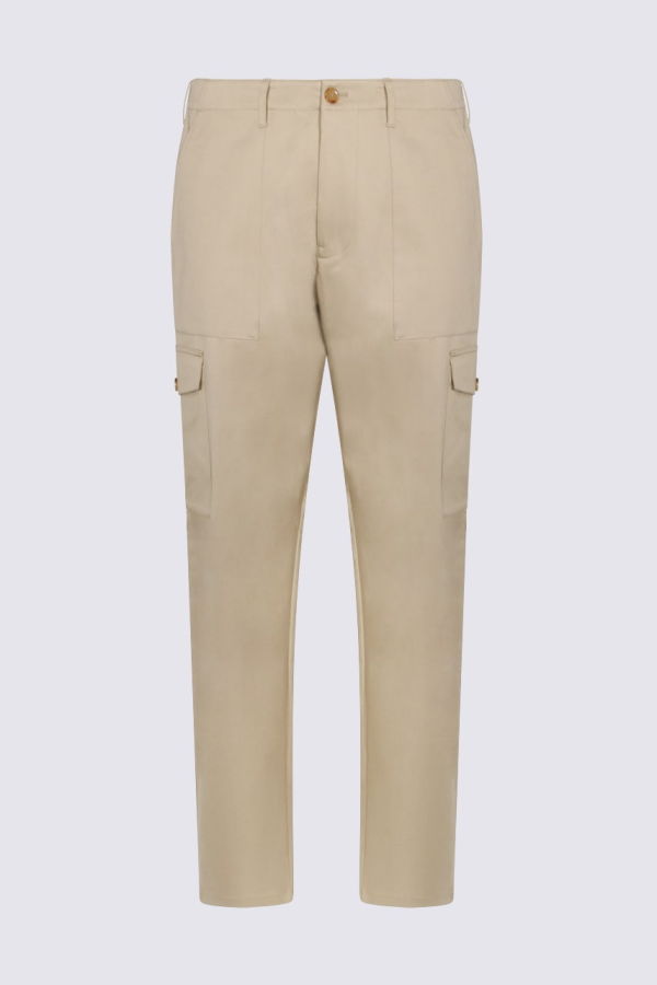 Etro Beige Cotton Pants - Sand
