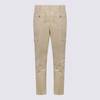 Etro Beige Cotton Pants - Sand - Thumbnail 2