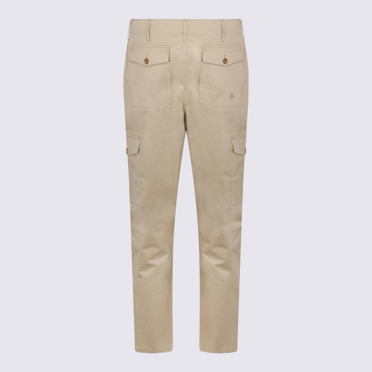 Etro Beige Cotton Pants - Sand - Image 2 of 4