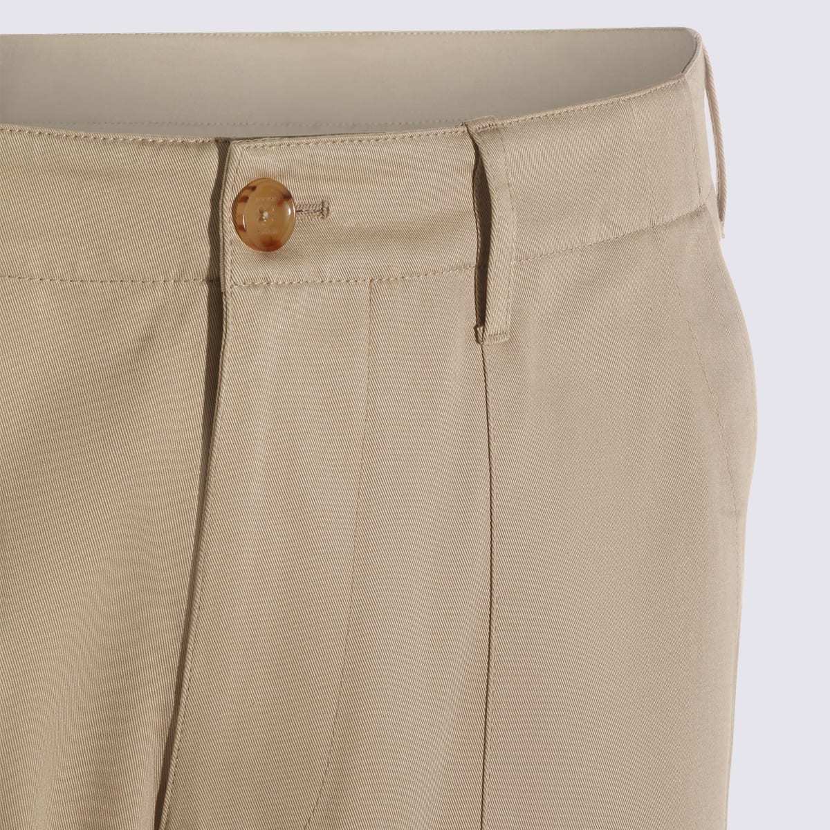 Etro Beige Cotton Pants - Sand - Image 3 of 4