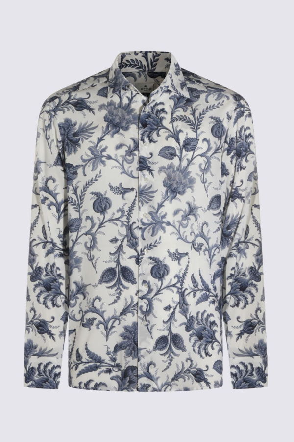 Etro White and Blue Shirt