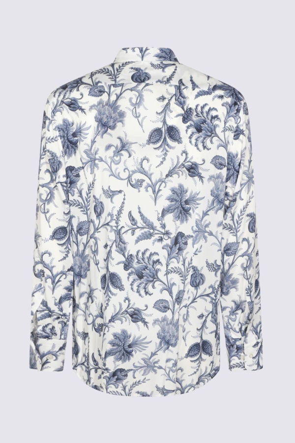 Etro White and Blue Shirt