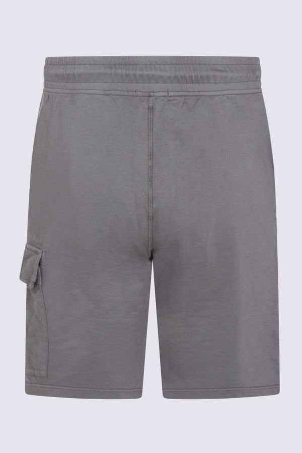C.P. Company Grey Cotton Shorts - Gray