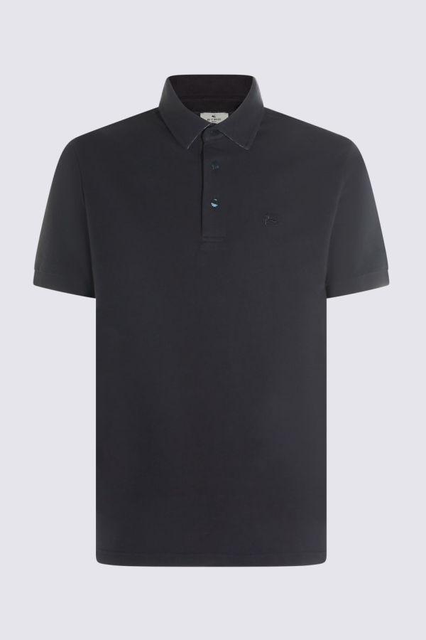 Etro Cotton Polo Shirt - Navy
