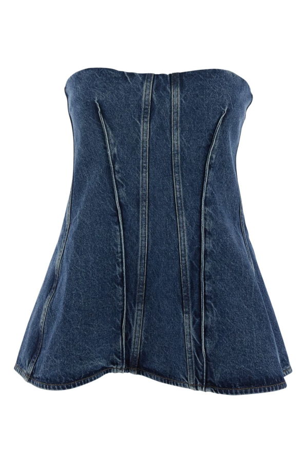 AGOLDE Lara Top - Blue