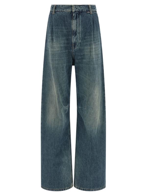 MM6 Maison Margiela Wide Leg Jeans - Blue