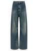 MM6 Maison Margiela Wide Leg Jeans - Blue - Thumbnail 1