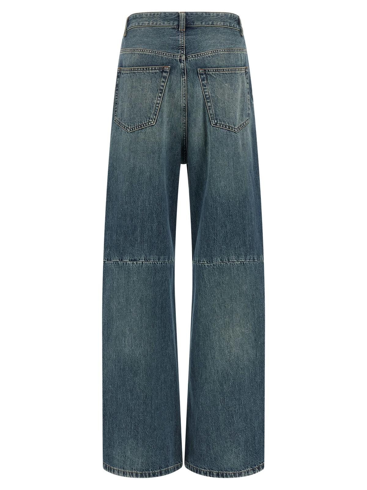MM6 Maison Margiela Wide Leg Jeans - Blue - Image 2 of 4