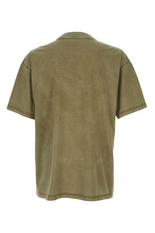 Represent T-Shirt With Logo Lettering on the Front and Faded Effect - Green