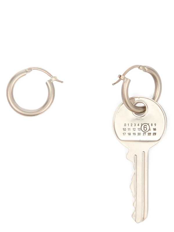 MM6 Maison Margiela Earring Key Earrings - Silver
