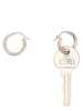 MM6 Maison Margiela Earring Key Earrings - Silver - Thumbnail 1