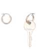 MM6 Maison Margiela Earring Key Earrings - Silver - Thumbnail 2