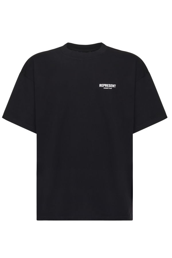 Represent Owners Club Cotton T-Shirt - Black