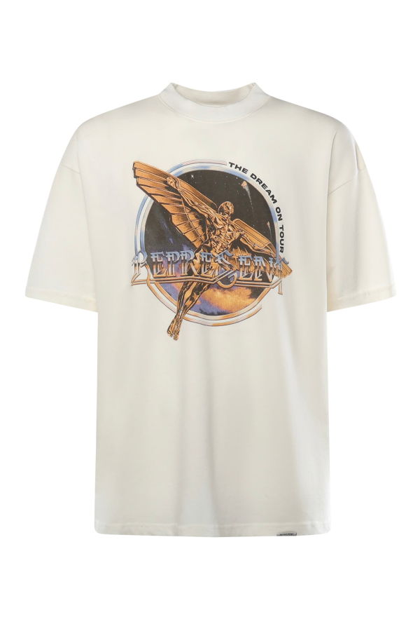 Represent Golden Tour Cotton T-Shirt - Flat White