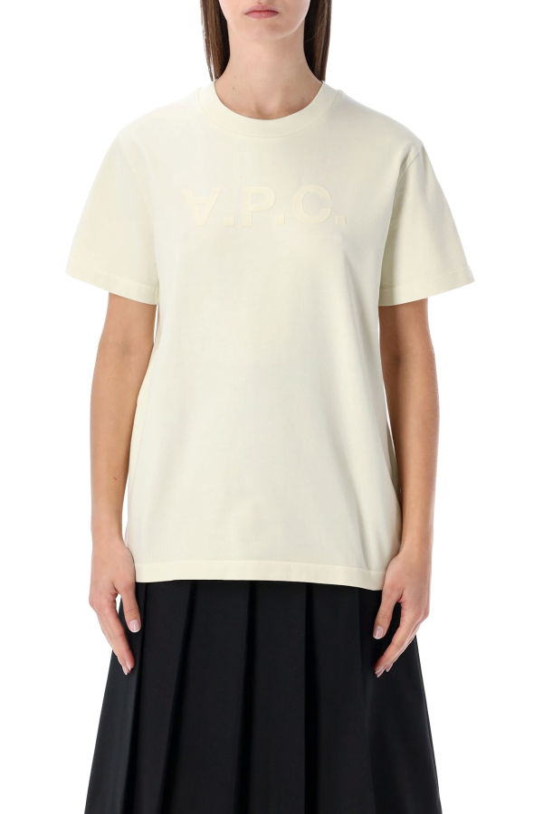 A.P.C. Standard Grand Vpc Cotton T-Shirt - Indigo Delave Ecru