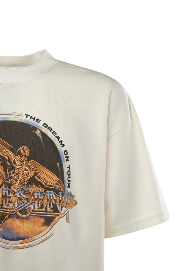 Represent Golden Tour Cotton T-Shirt - Flat White