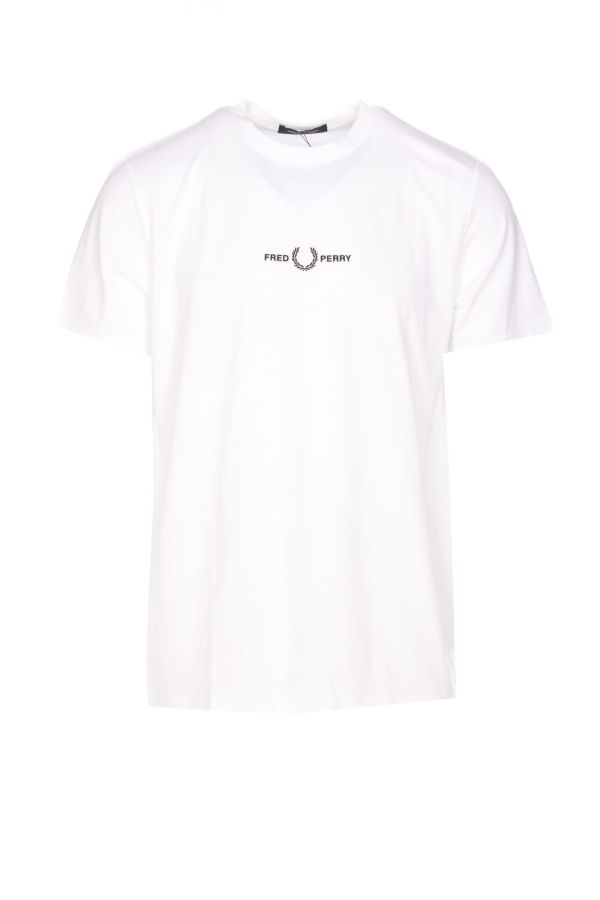 Fred Perry Embroidered Logo T-Shirt - White