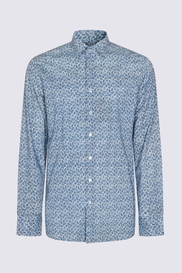 Etro Blue Cotton Shirt - Blue