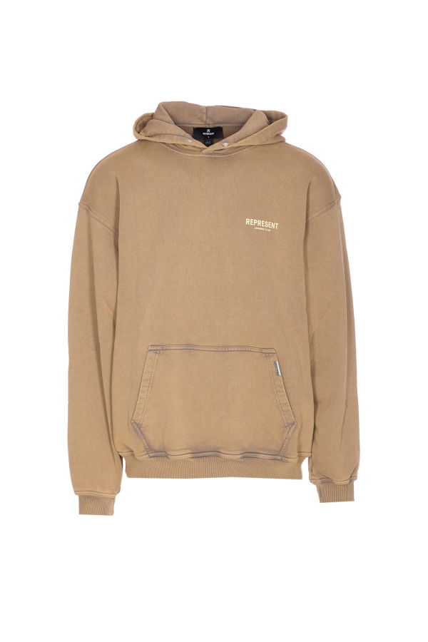 Represent Owners Club Script Hoodie - Beige