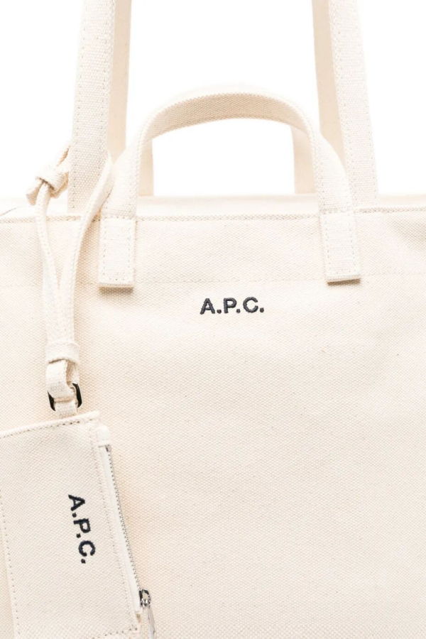 A.P.C. Le Drummer Toile Tote - Aad Ecru