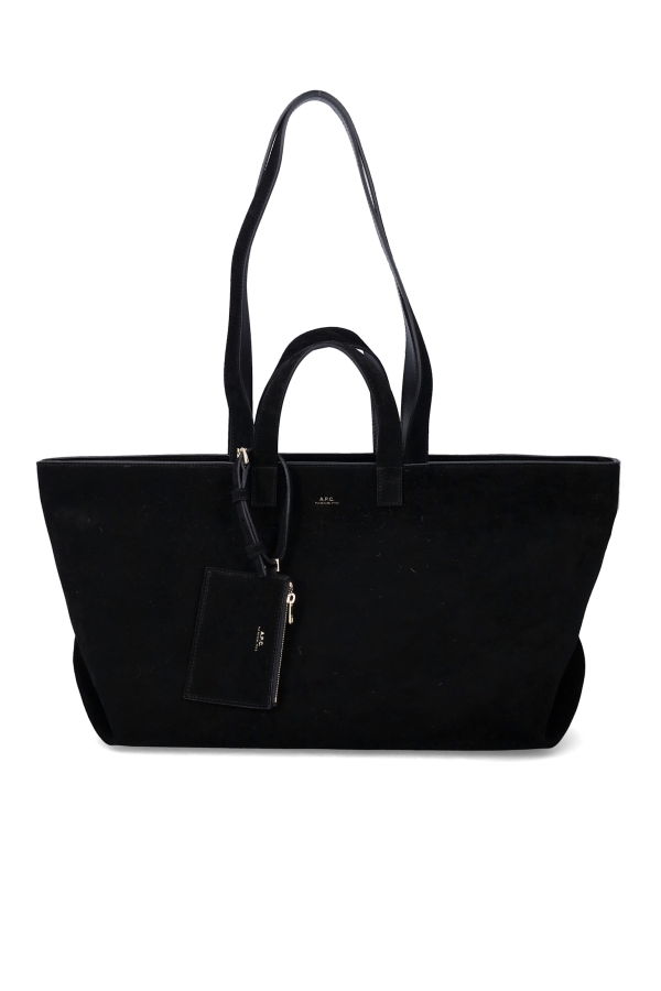 A.P.C. Le Drummer Suede Bag - Black