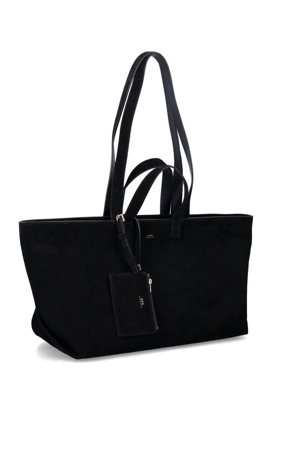 A.P.C. Le Drummer Suede Bag - Black