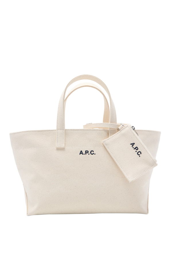 A.P.C. Le Drummer Toile Small Tote - Aad Ecru