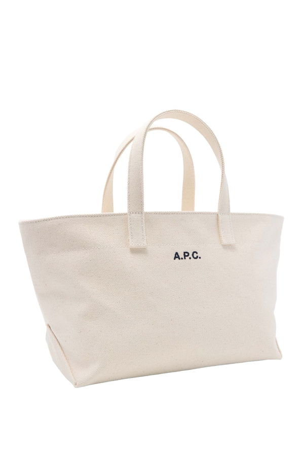 A.P.C. Le Drummer Toile Small Tote - Aad Ecru