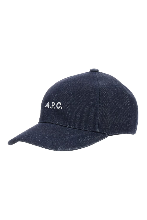 A.P.C. Baseball Cap With Logo Lettering - Blue