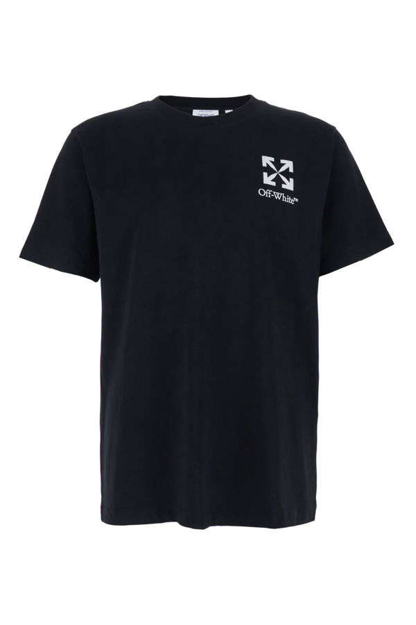 Off-White Crew-Neck Logo Tee - Black