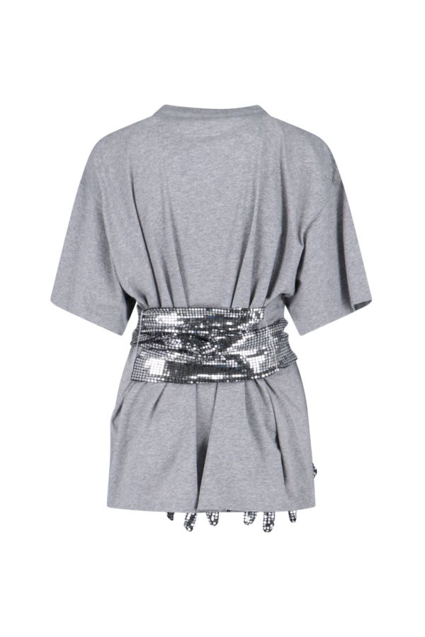 MM6 Maison Margiela Gloves Crewneck T-Shirt - Gray