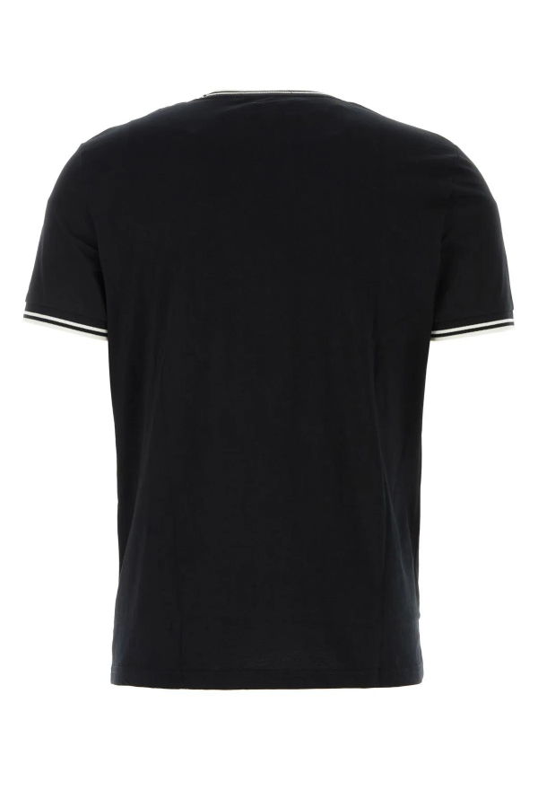 Fred Perry Cotton T-Shirt - Black