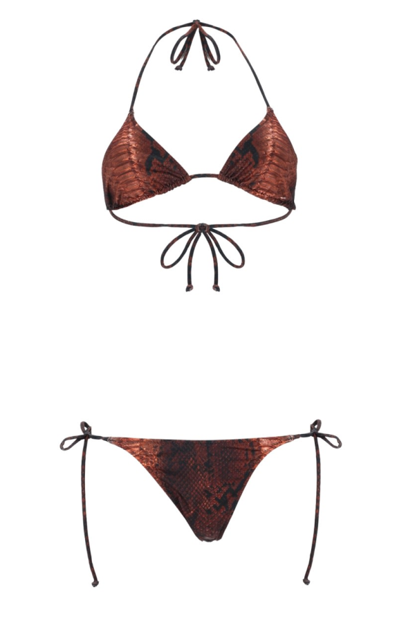 Jean Paul Gaultier Python Print Bikini - Multicolour